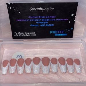 Medium Coffin French Glitter